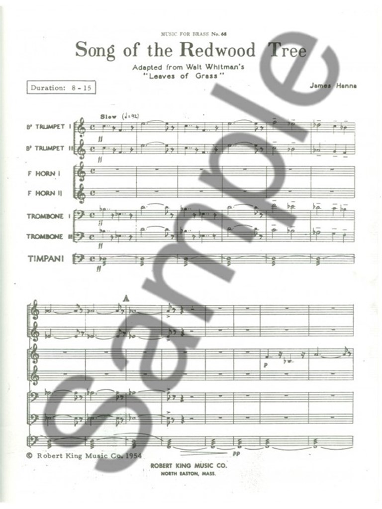 Song Of The Redwood Tree